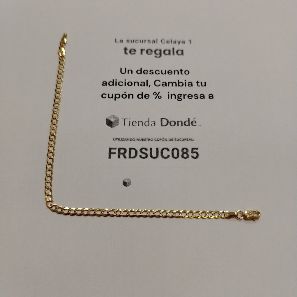 PULSERAS DAMA BARBADA AMARILLA ORO 14K 2.4 (NUEVO)