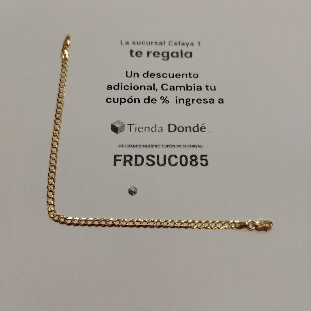 PULSERAS DAMA BARBADA AMARILLA ORO 14K 2.4 (NUEVO)