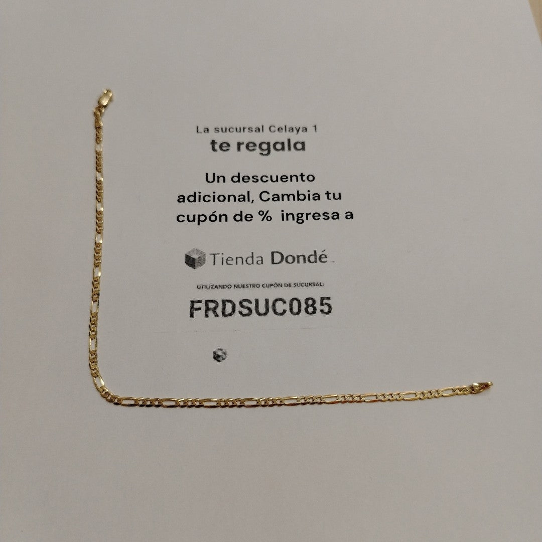 PULSERAS CABALLERO CARTIER 3 1 AMARILLA ORO 14K 2.1 (NUEVO)