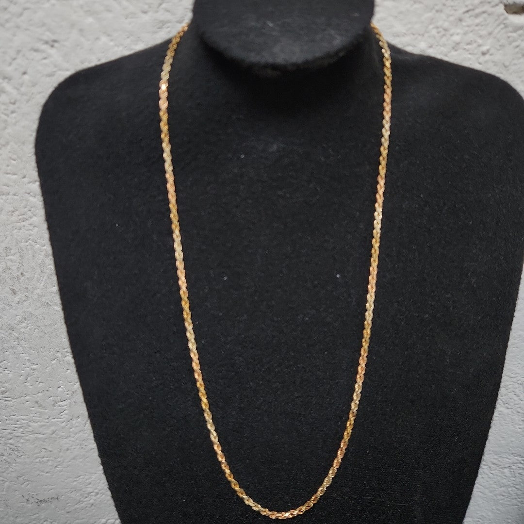 CADENA ORO COMBINADO 14 K 19.5 GRMS (SEMINUEVO)