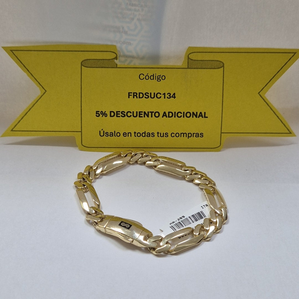 PULSERA MONACO ORO 14K 9.3 (NUEVO)