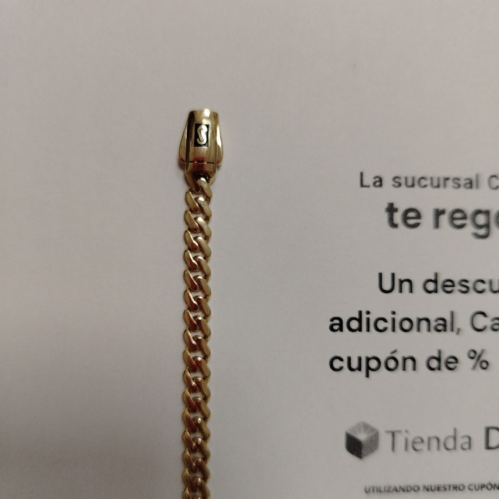 PULSERA CABALLERO MONACO ORO 14K 6.2 (NUEVO)