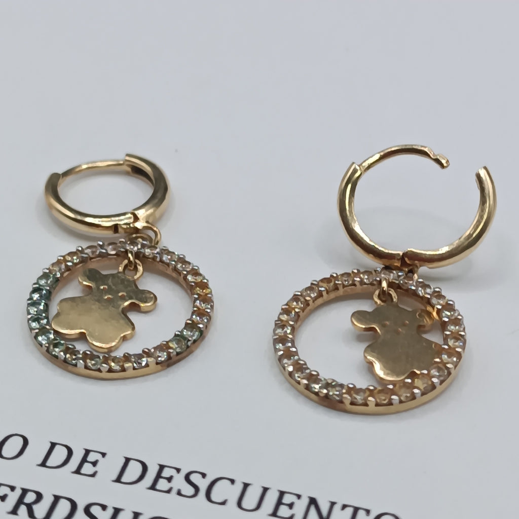ARETES PAR ORO 14 K 3 GRMS (SEMINUEVO)