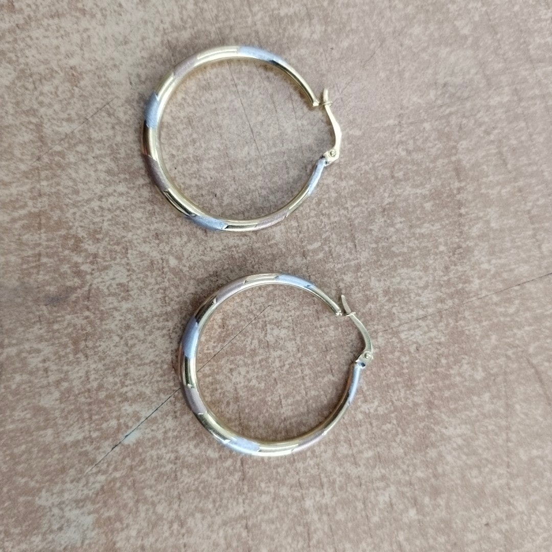 ARRACADAS PAR ORO 10 K 2.4 GRMS (SEMINUEVO)