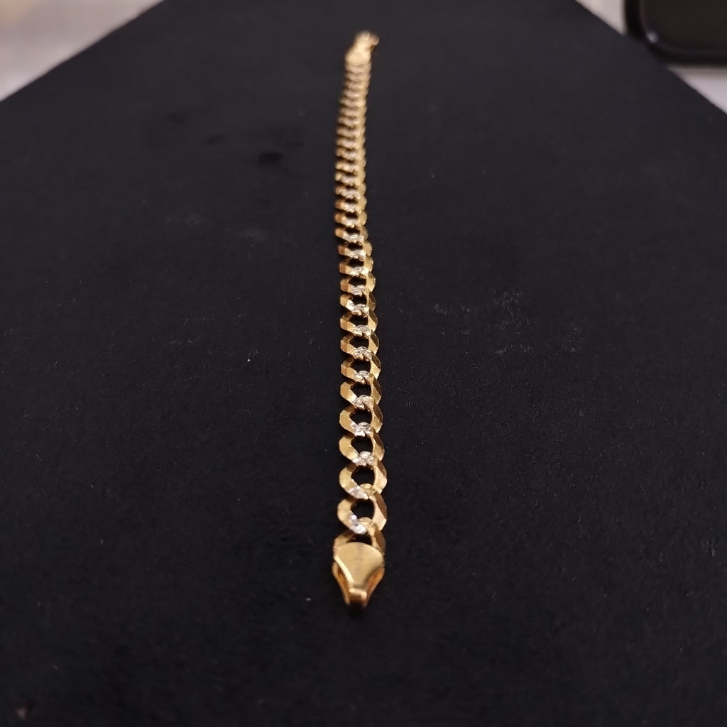 PULSERA BARBADA 14K 21 CM 5.6 GR (NUEVO)