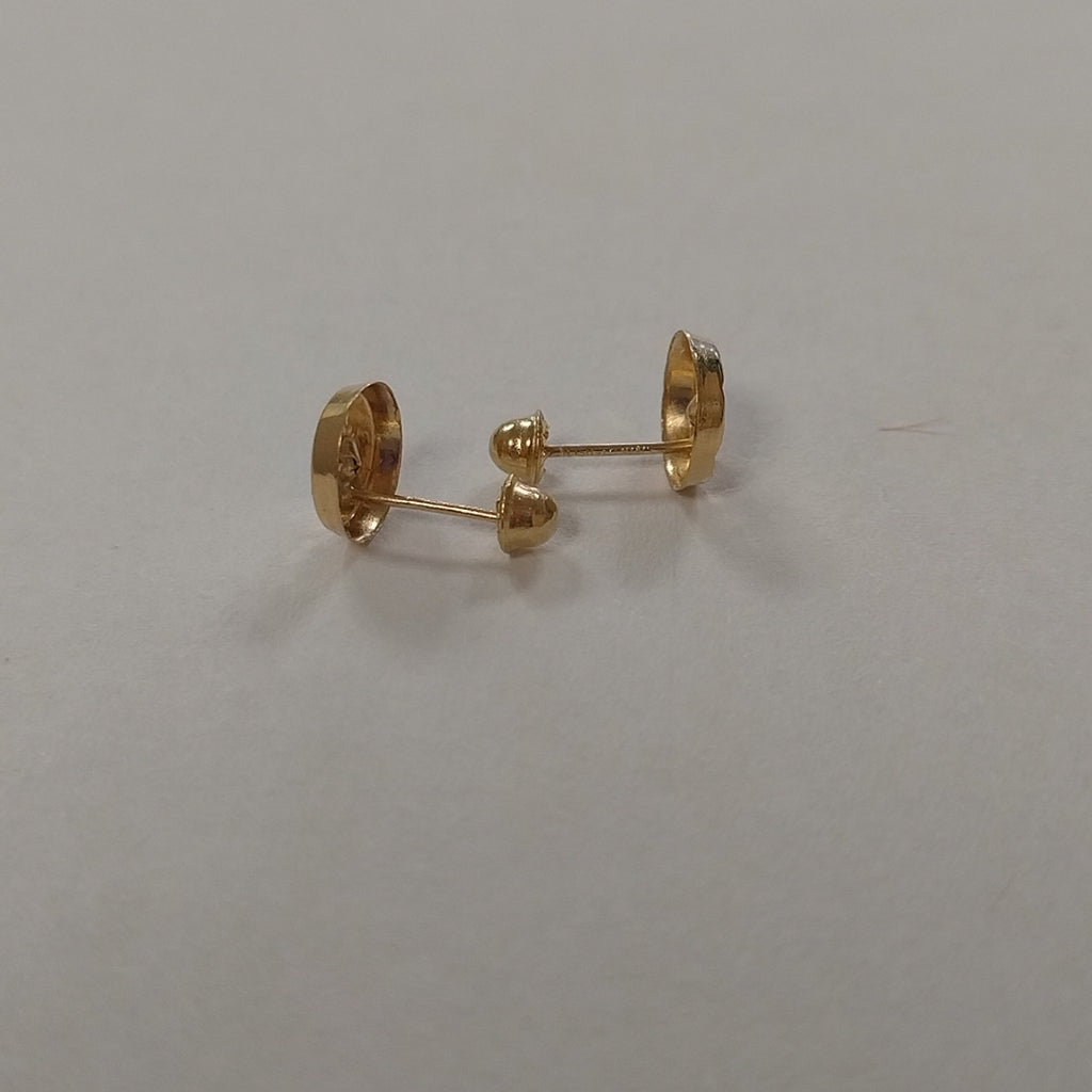 BROQUELES BROQUEL FIG BOTON C CIRCONIA 14K 0.2916 GR (NUEVO)