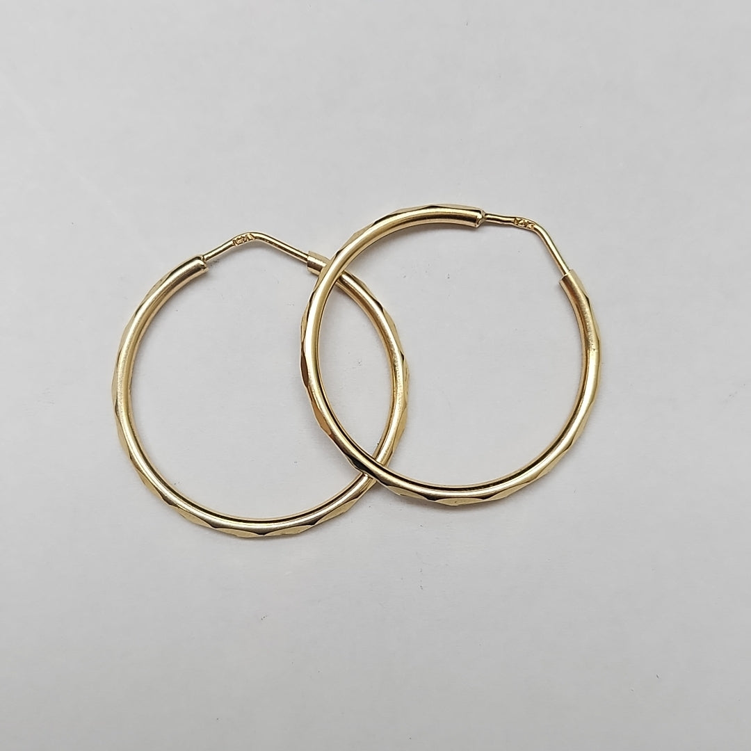 ARRACADAS PAR ORO 14 K 3 GRMS (SEMINUEVO)