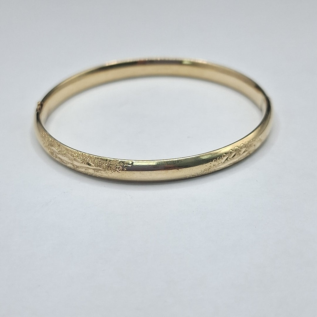 PULSERA RIGIDA ORO 14 K 4.3 GRMS (SEMINUEVO)