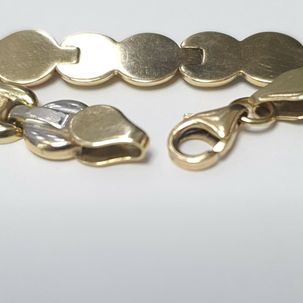 PULSERA ORO COMBINADO 14 K 6 GRMS (SEMINUEVO)