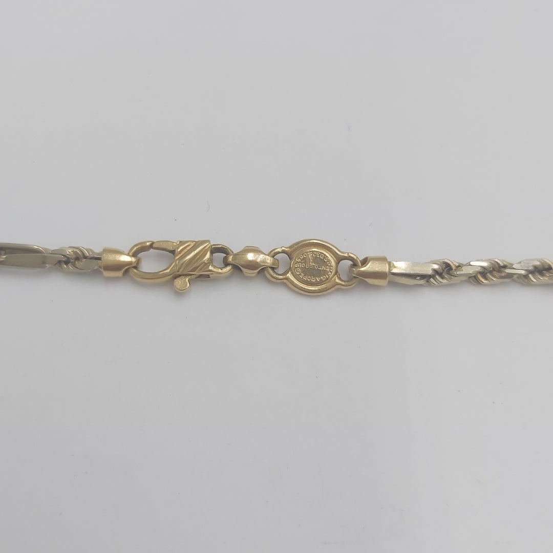 CADENA ORO COMBINADO 14 K 19,10 GRMS (SEMINUEVO)