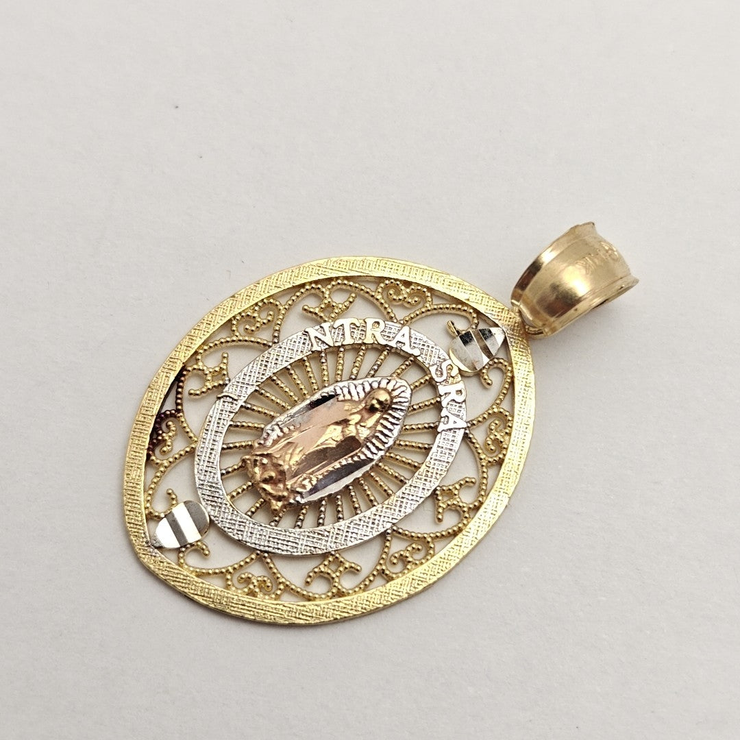 MEDALLA RELIGIOSA ORO COMBINADO 14 K 1,80 GRMS (SEMINUEVO)