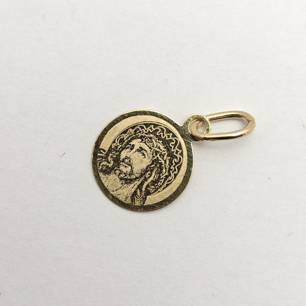MEDALLA RELIGIOSA ORO 14 K 0,50 GRMS (SEMINUEVO)