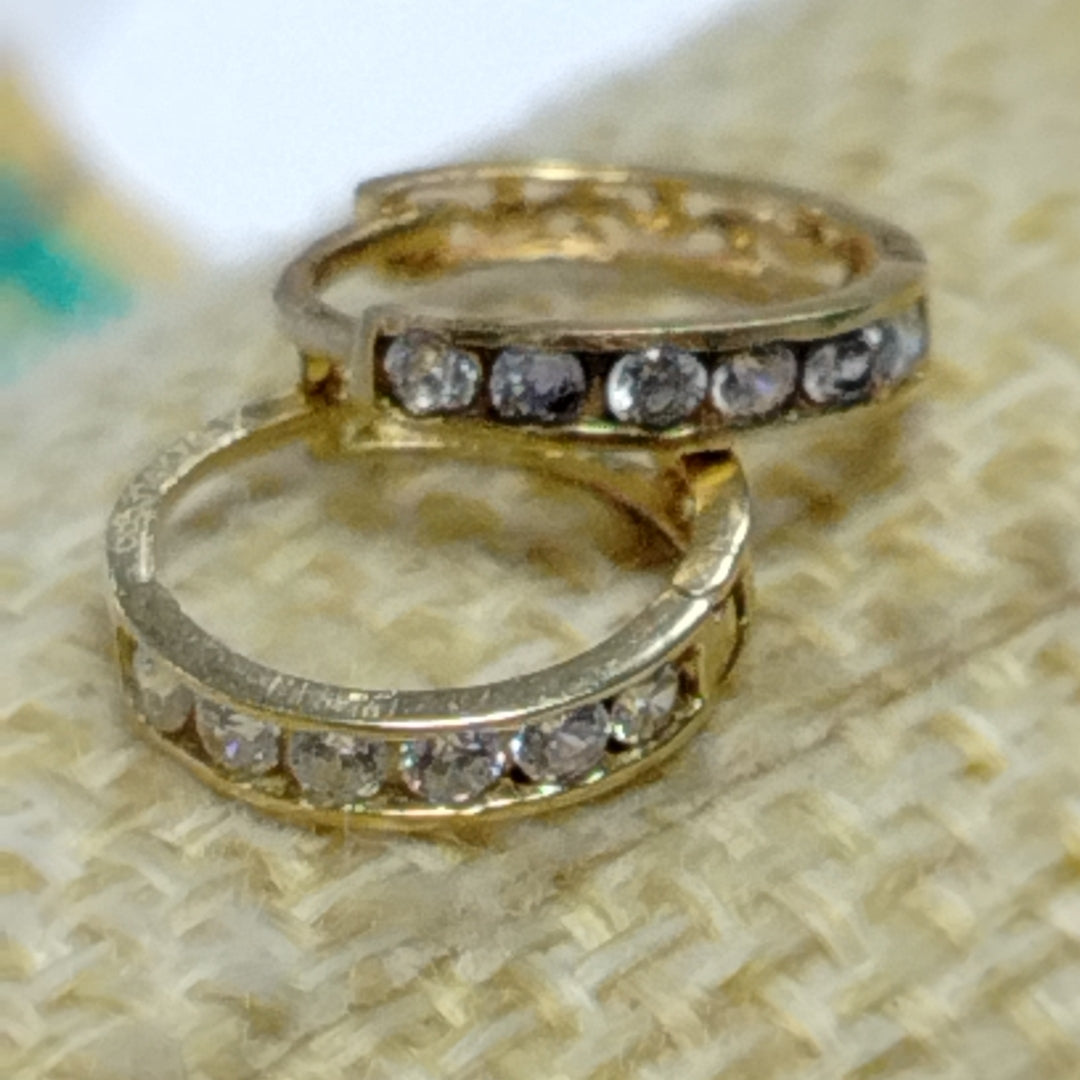 ARRACADAS PAR ORO 14 K 1.1 GRMS (SEMINUEVO)