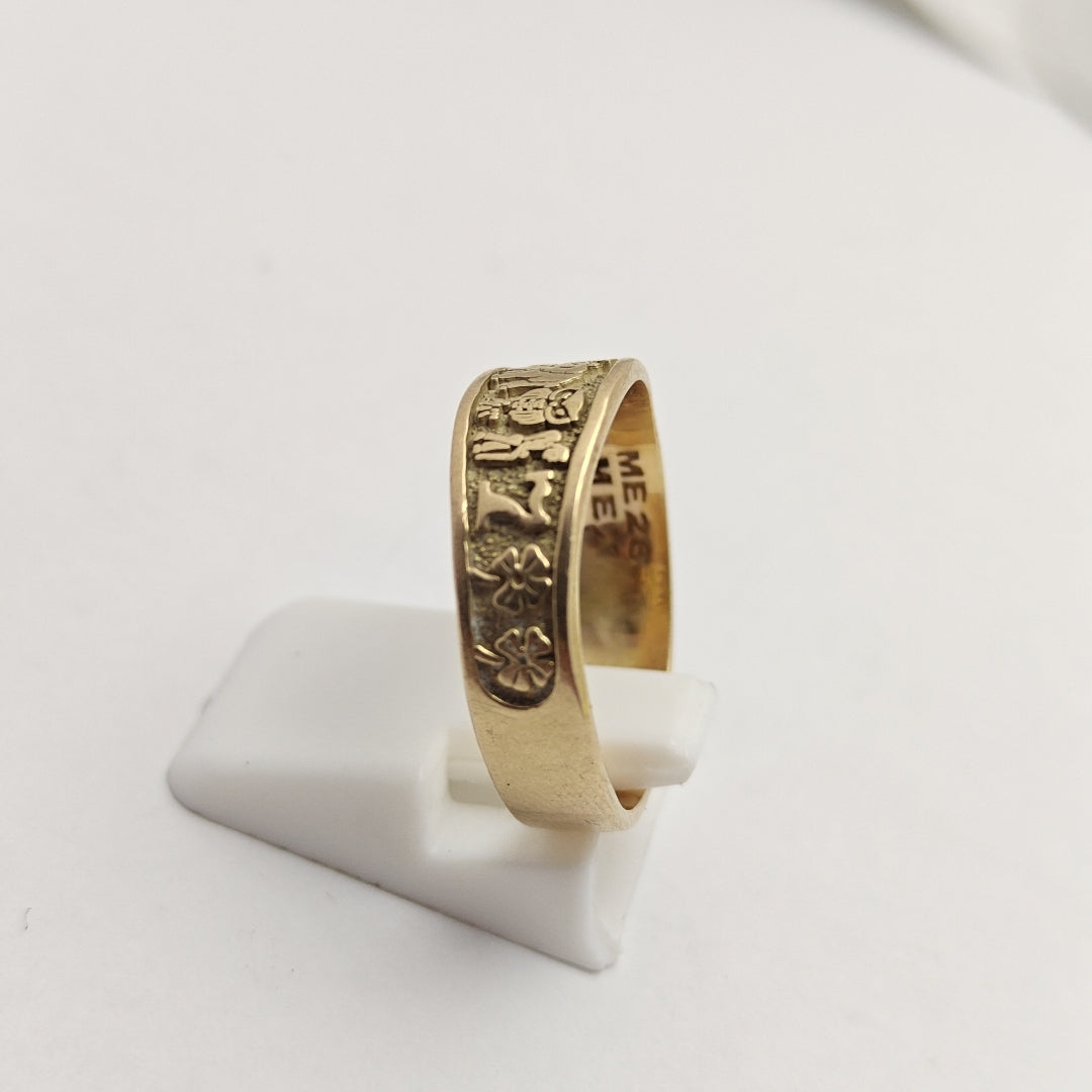 ARGOLLA DE LA SUERTE ORO 14 K 4,60 GRMS (SEMINUEVO)
