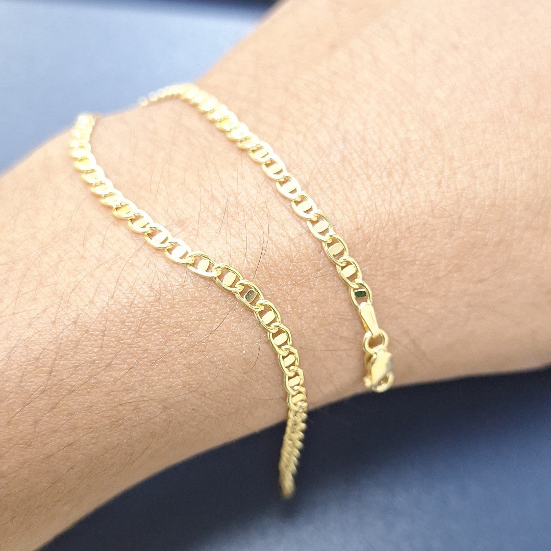 PULSERAS CABALLERO ORO 14K 1.4 (NUEVO)