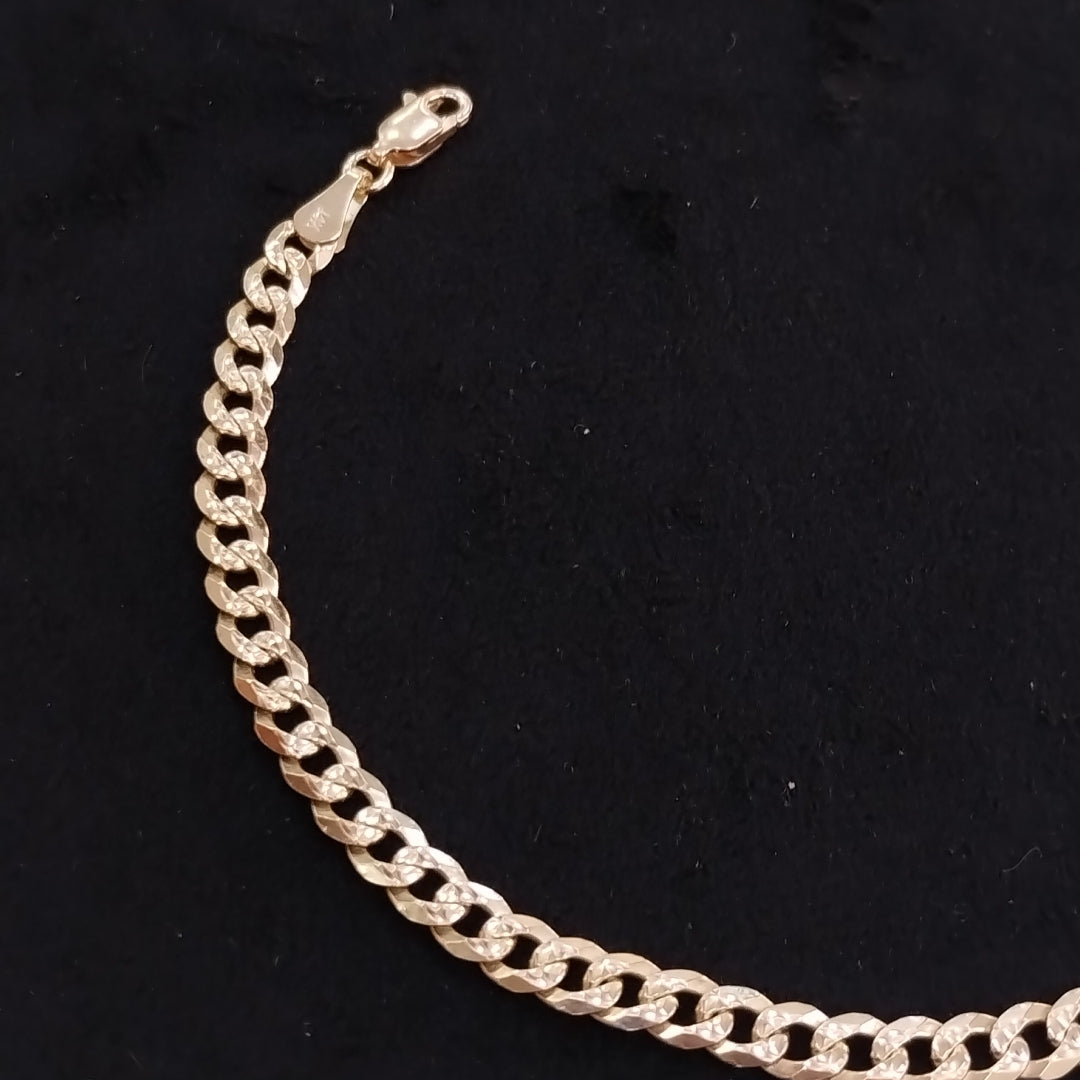 PULSERA BARBADA 14K 21 CM 7.5 GR (NUEVO)