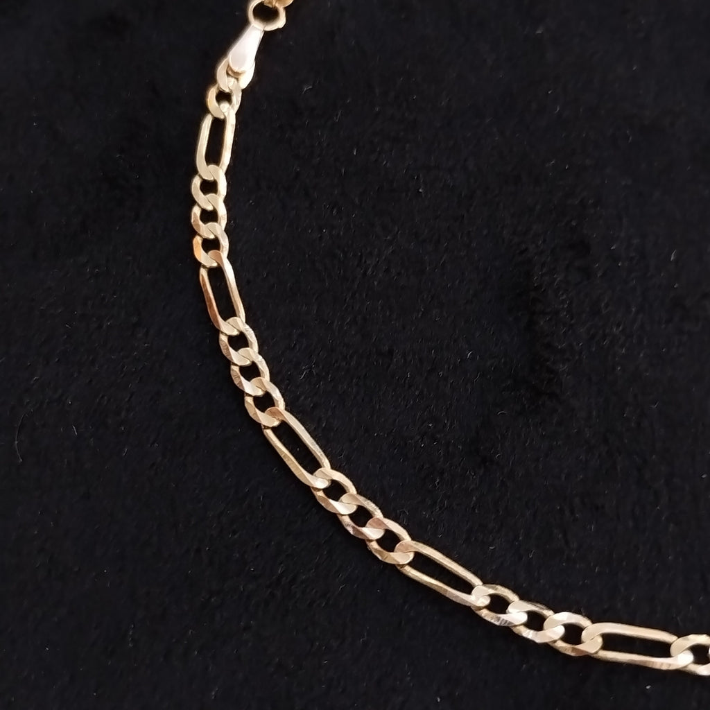 PULSERA TEJIDO 3X1 14K 18 CM 2.6 GR (NUEVO)