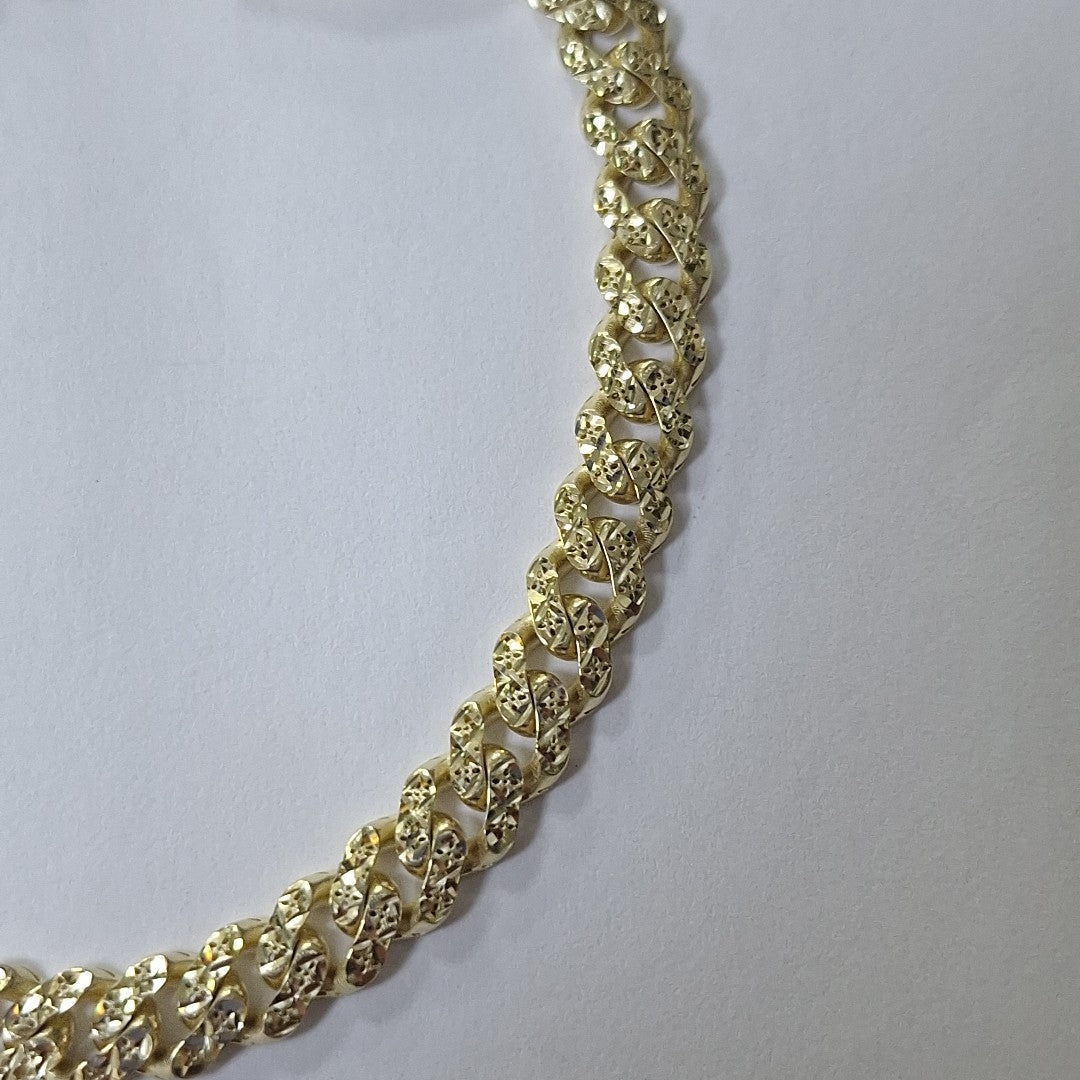 PULSERA MONACO ORO 10K 6.4 (NUEVO)