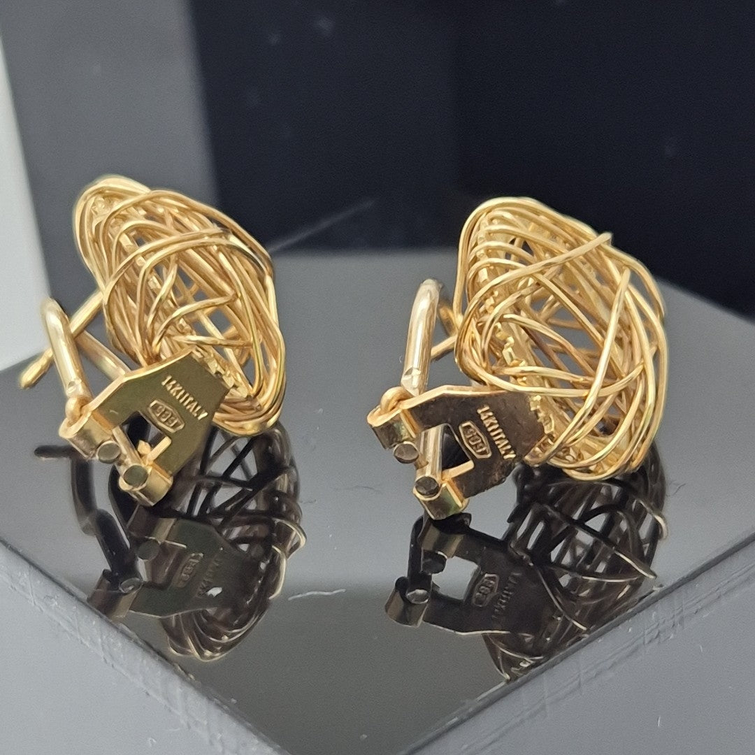 ARETES PAR ORO 14 K 5.8 GRMS (SEMINUEVO)