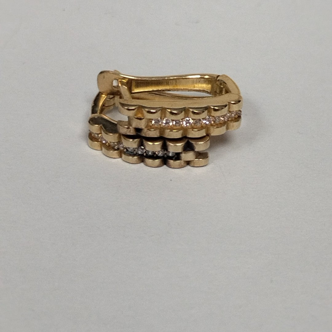 ARRACADAS PAR ORO 10 K 3,00 GRMS (SEMINUEVO)