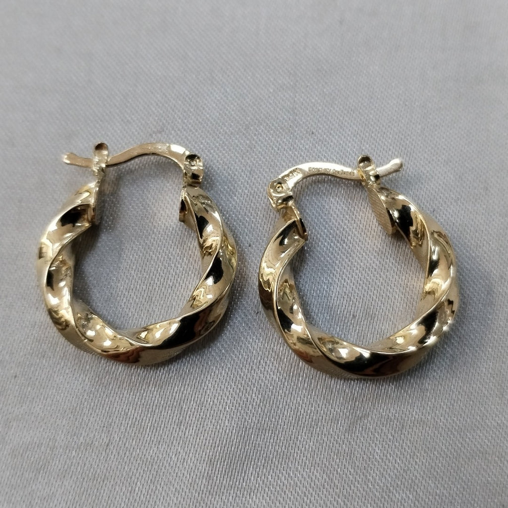 ARETES ARRACADA TORZAL 14K 1.9 GR (NUEVO)