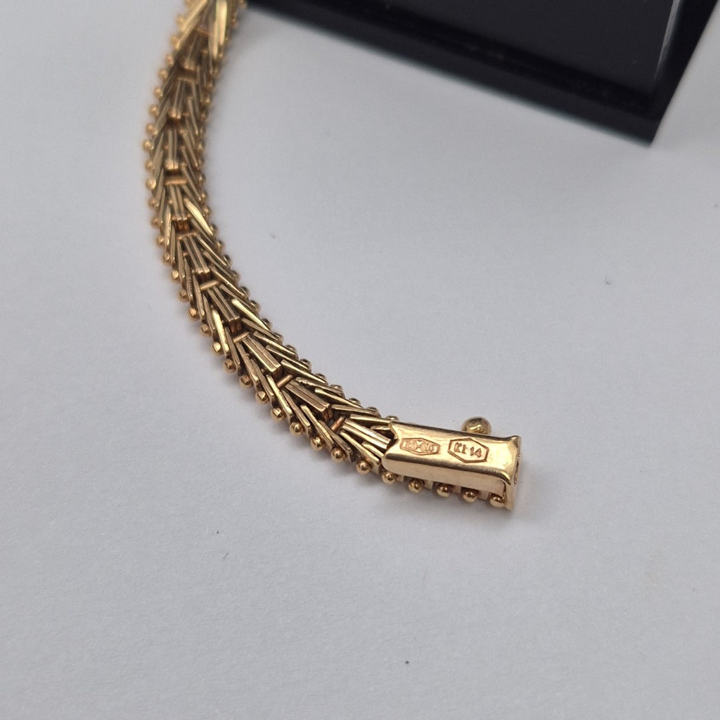 PULSERA ORO COMBINADO 14 K 11,70 GRMS (SEMINUEVO)