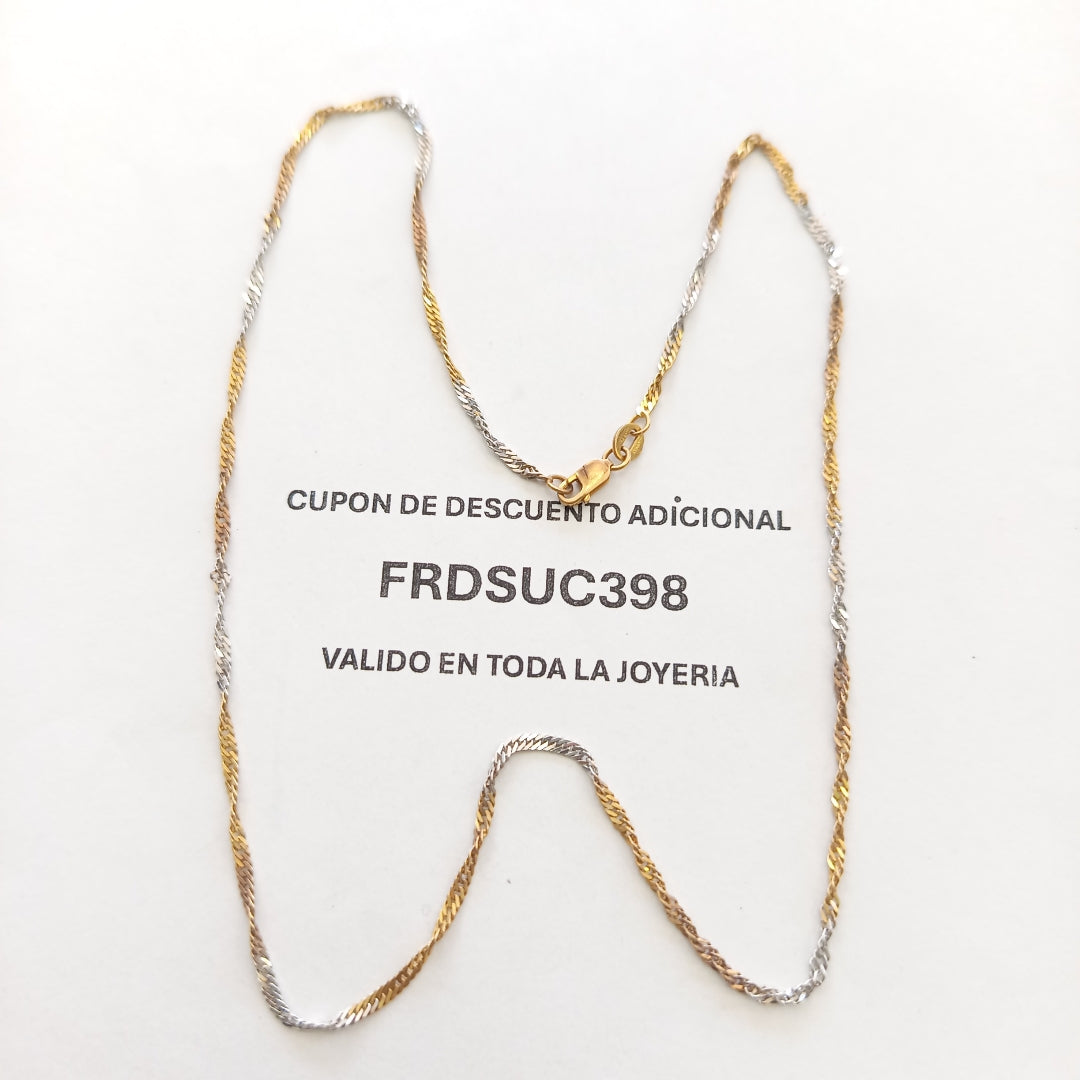 CADENA ORO 10 K 3.5 GRMS (SEMINUEVO)