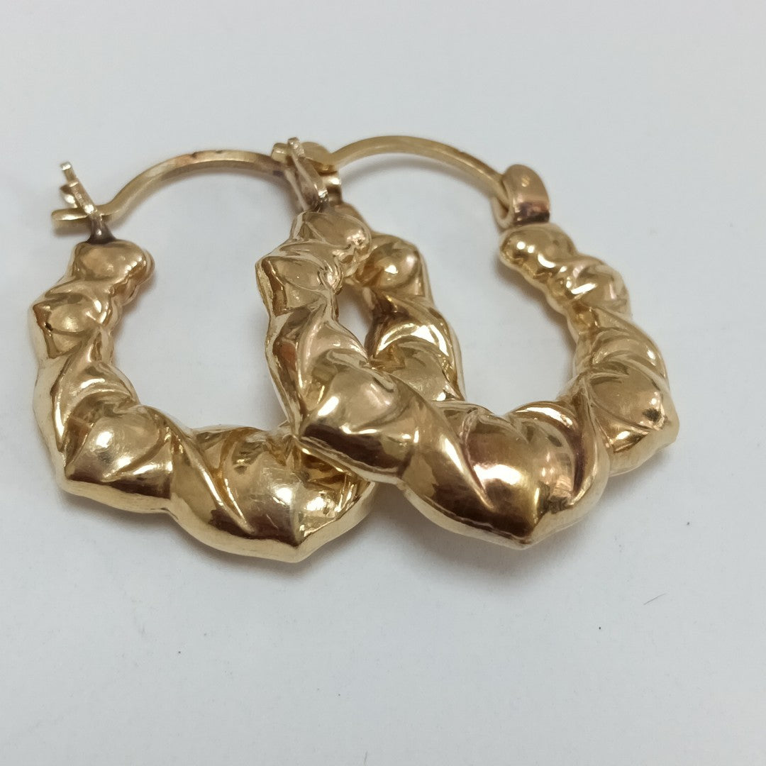 ARRACADAS PAR ORO 14 K 2.6 GRMS (SEMINUEVO)