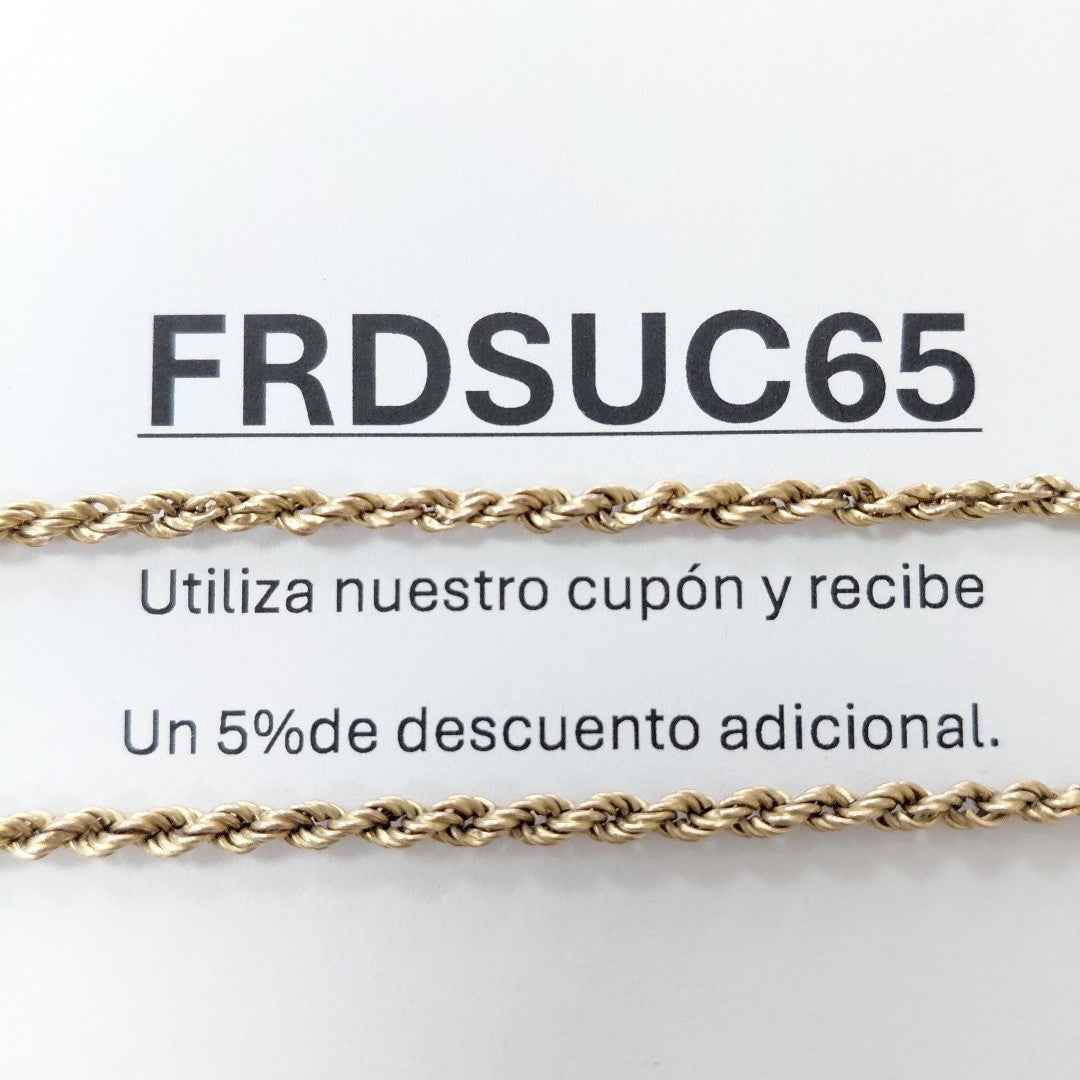 CADENA ORO 10 K 6,50 GRMS (SEMINUEVO)