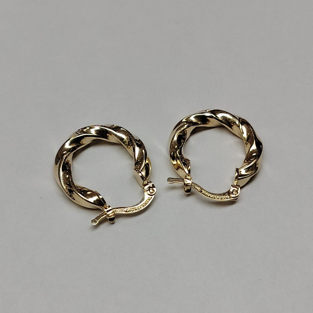 ARETES ARRACADA TORZAL 14K 1.9 GR (NUEVO)
