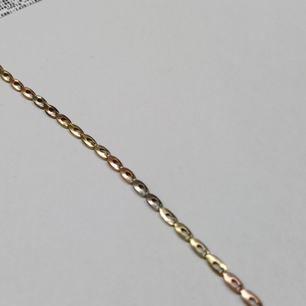 PULSERA ORO, ORO COMBINADO 10 K 2.9 GRMS (SEMINUEVO)