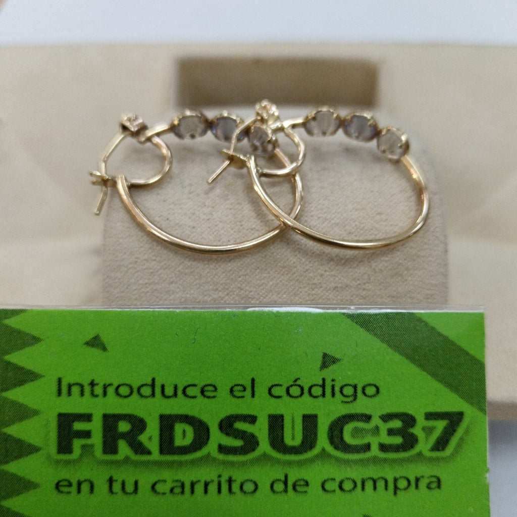 ARRACADAS PAR ORO 10 K 3.6 GRMS (SEMINUEVO)