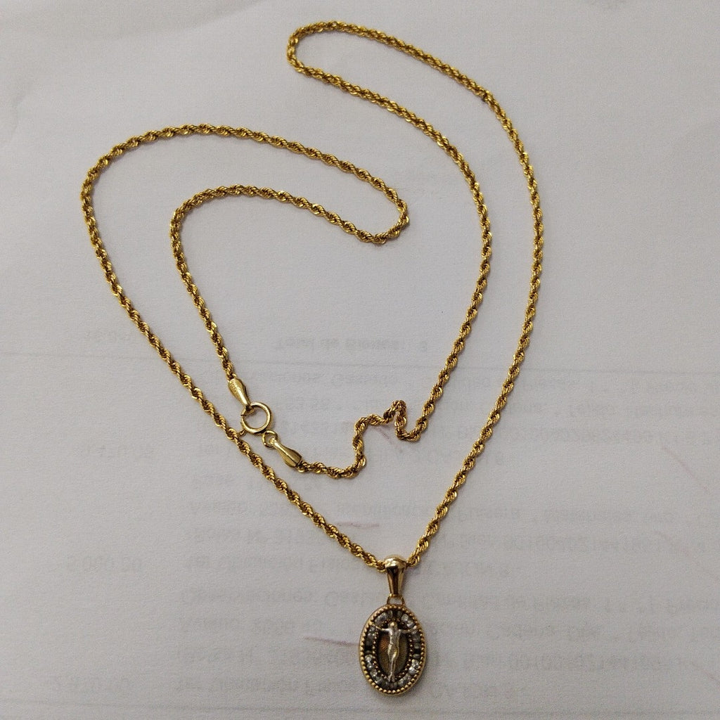 CADENA, DIJE ORO 14 K 1.9 GRMS (SEMINUEVO)