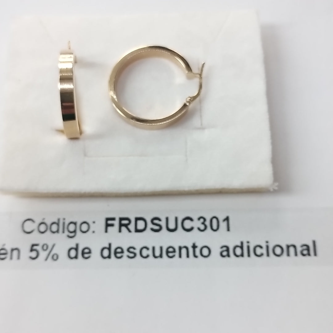 ARRACADAS ORO 14K 2.4 (NUEVO)