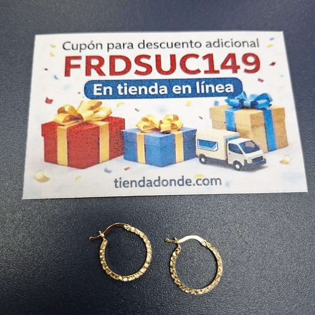 ARRACADAS ORO 14K 1.2 (NUEVO)