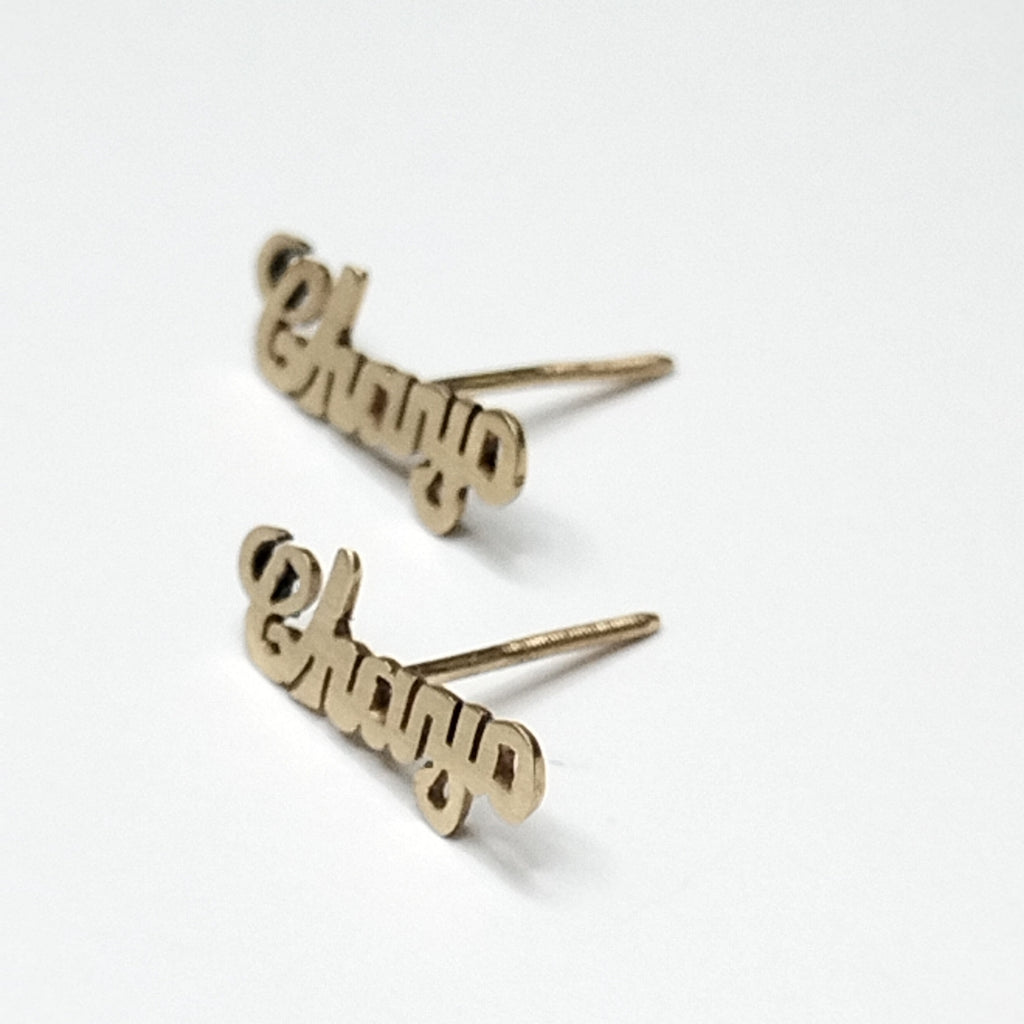 BROQUELES PAR ORO 14 K 0,80 GRMS (SEMINUEVO)