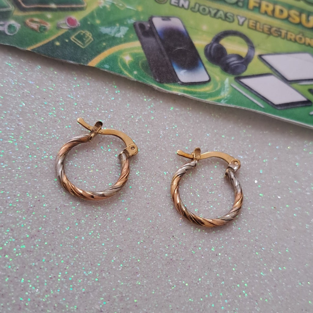 ARRACADAS PAR ORO 10 K 2 GRMS (SEMINUEVO)