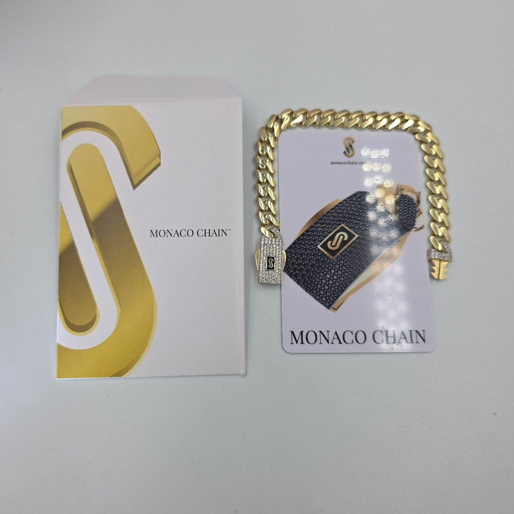 PULSERA MONACO ORO 10K 9.3 (NUEVO)