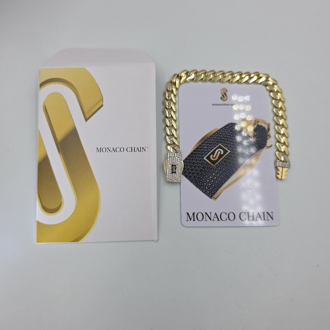 PULSERA MONACO ORO 10K 9.3 (NUEVO)
