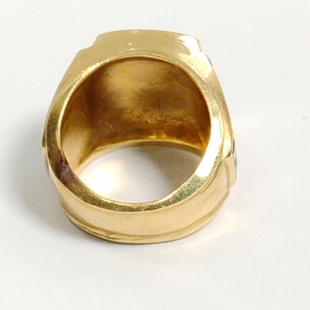 ANILLO DE GRADUACIÓN ORO MUY BAJO 8 K 21,50 GRMS (SEMINUEVO)
