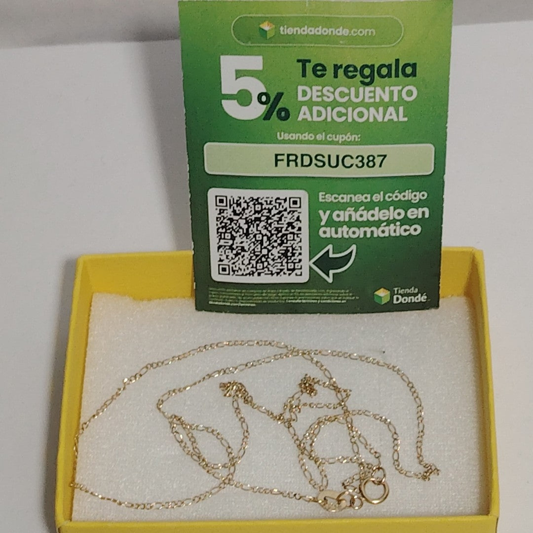 CADENA ORO 14 K 1.4 GRMS (SEMINUEVO)