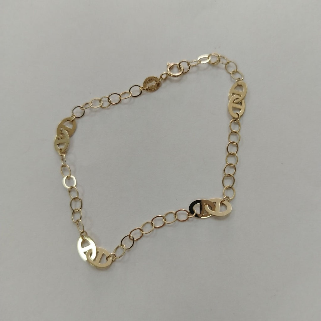 PULSERA TEJIDO ESPECIAL 14K 18 CM 1.6 GR (NUEVO)
