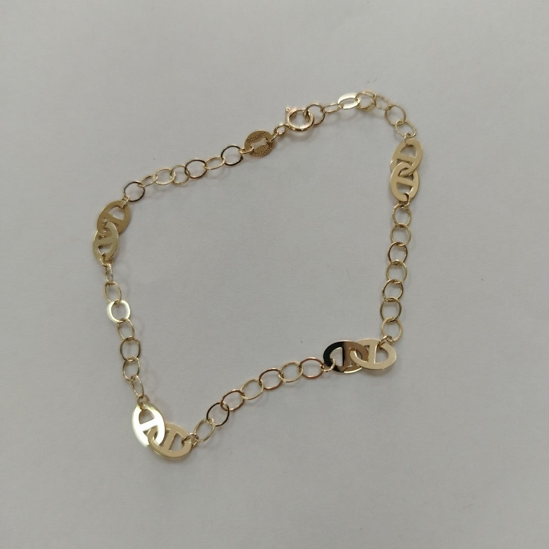 PULSERA TEJIDO ESPECIAL 14K 18 CM 1.6 GR (NUEVO)