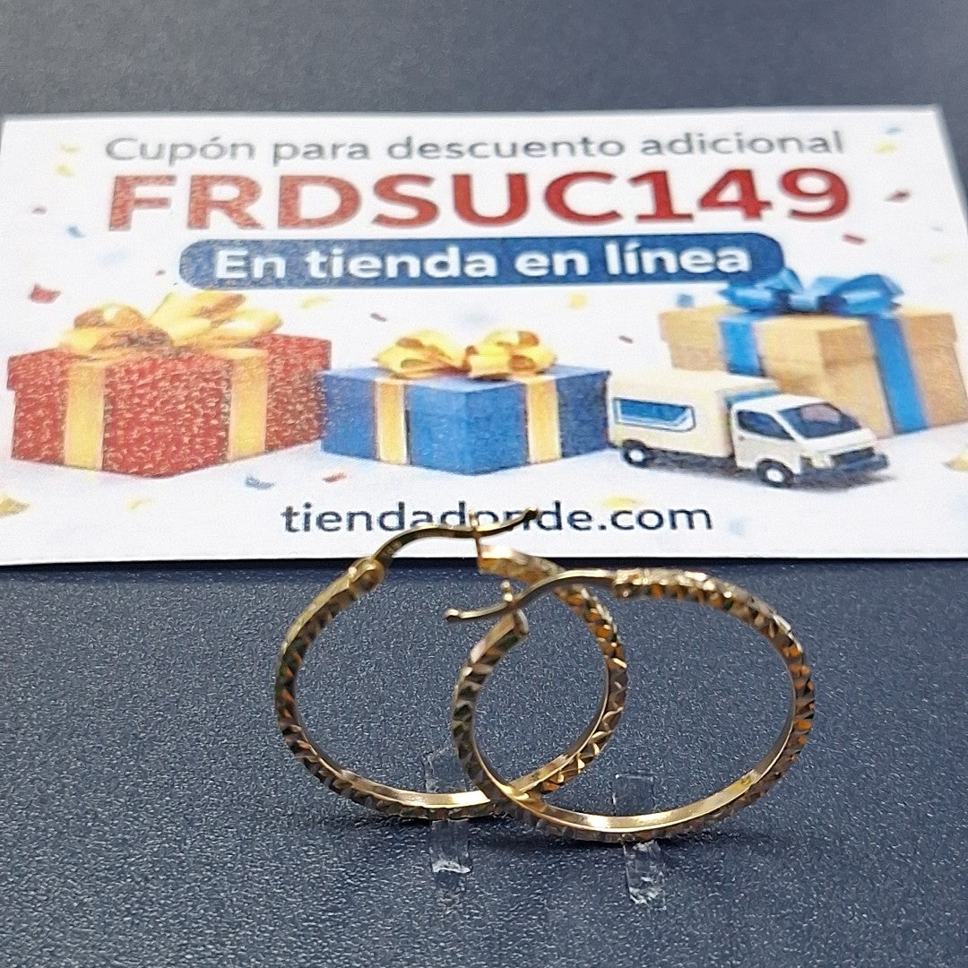 ARRACADAS ORO 14K 1.9 (NUEVO)
