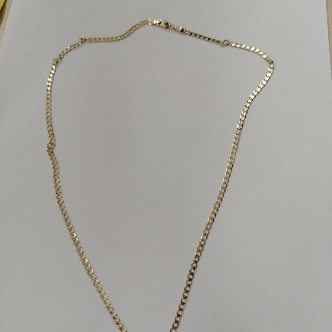 CADENA TEJIDO BARBADA 14K 55 CM 8.3 GR (NUEVO)