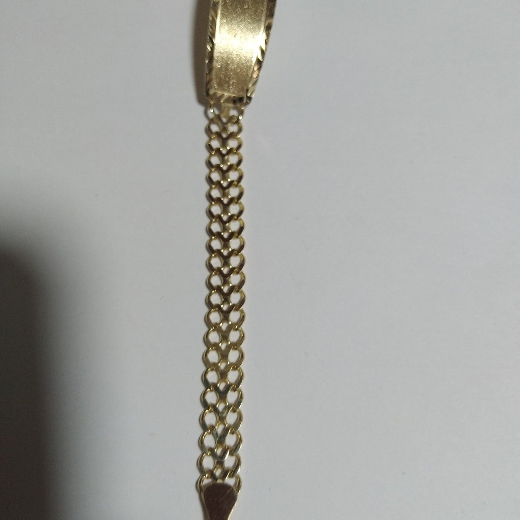 PULSERA ESCLAVA CHINO 14K 21 CM 9.8 GR (NUEVO)