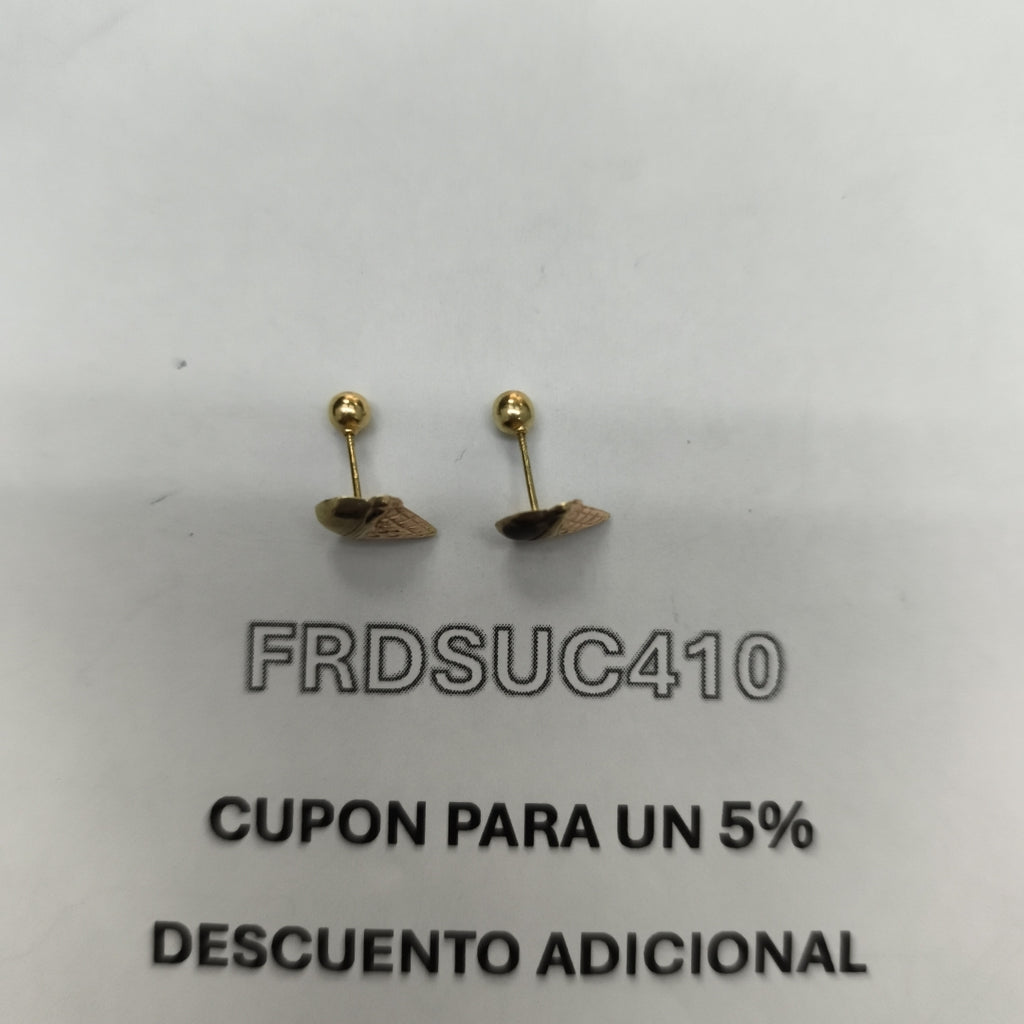 BROQUELES PAR ORO 10 K 0.4 GRMS (SEMINUEVO)
