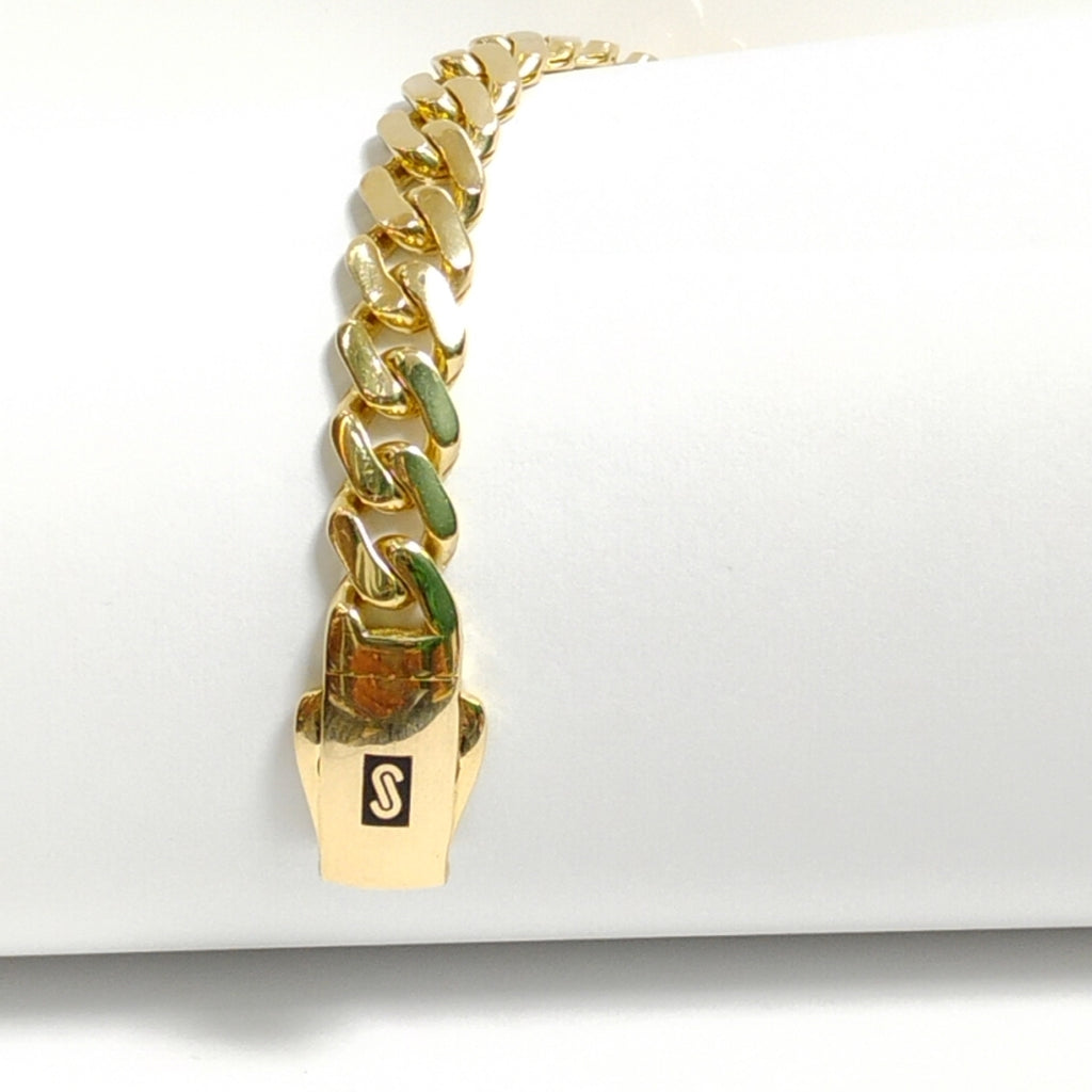 PULSERA MONACO ORO 14K 9.5 (NUEVO)