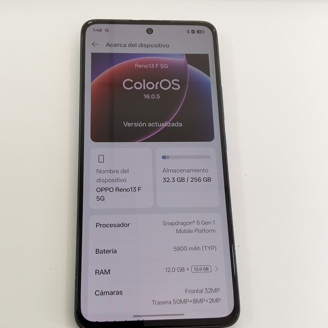 CELULAR OPPO RENO 13F 5G CPH2699 (2025) 256 GB 12 GB RAM (SEMINUEVO)