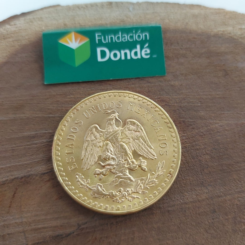 K1 41,60 GRMS 21 K IDENTIFICACIÓN MONEDA NOMINATIVA MONEDAS PESOS 50 PESOS (SEMINUEVO)